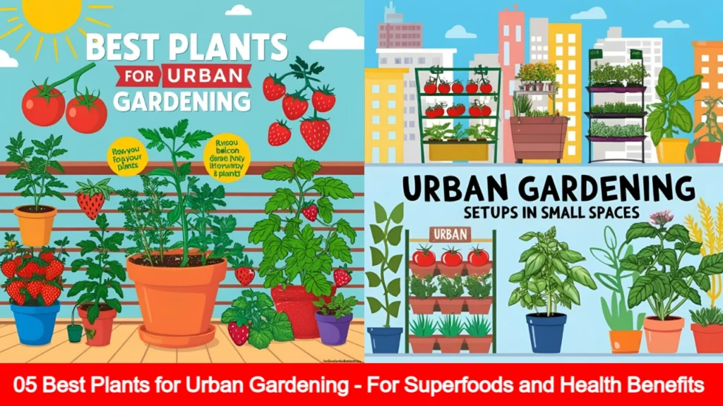 05 Best Plants for Urban Gardening